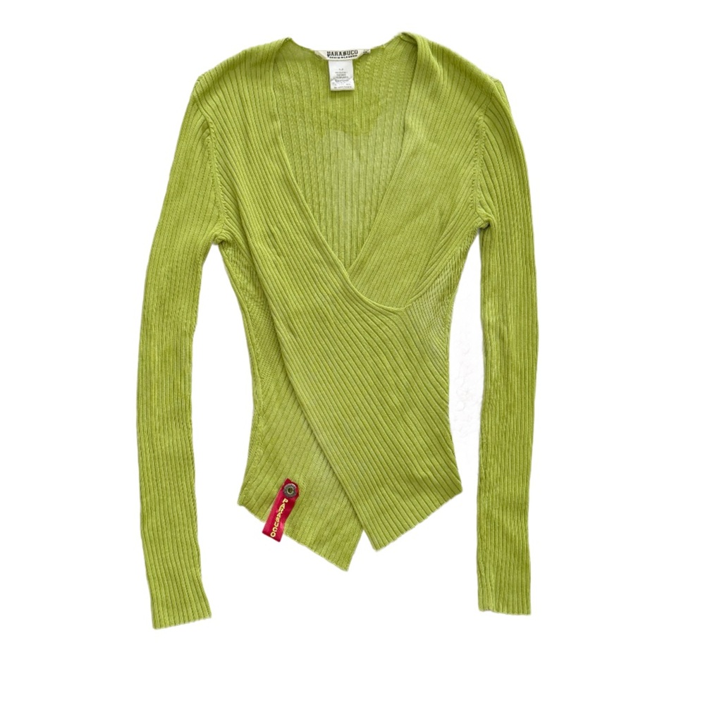 Y2k Parasuco Ribbed Wrap Longsleeve